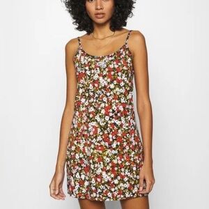 Nike dress Slim Fit 90s Y2K Cami Floral Dress Size XS